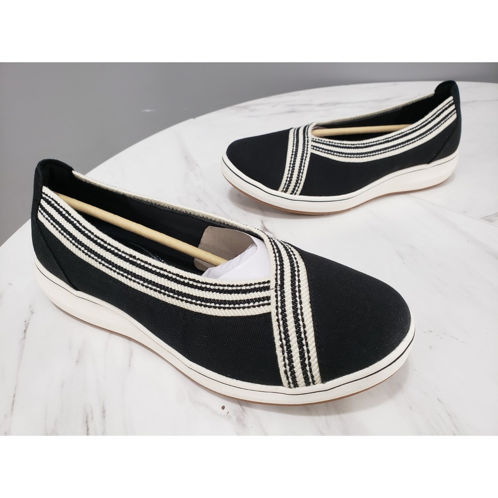 NEW NO BOX SIZE 9.5 WIDE CLARKS BREEZESKY AIR BREEZE SKY SLIP ON FLATS SHOES